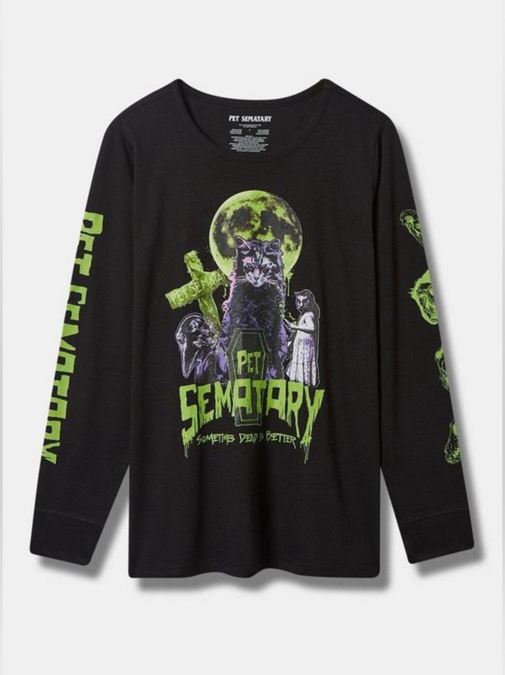 GUC Torrid Pet Sematary long sleeve tee, black, size 4
